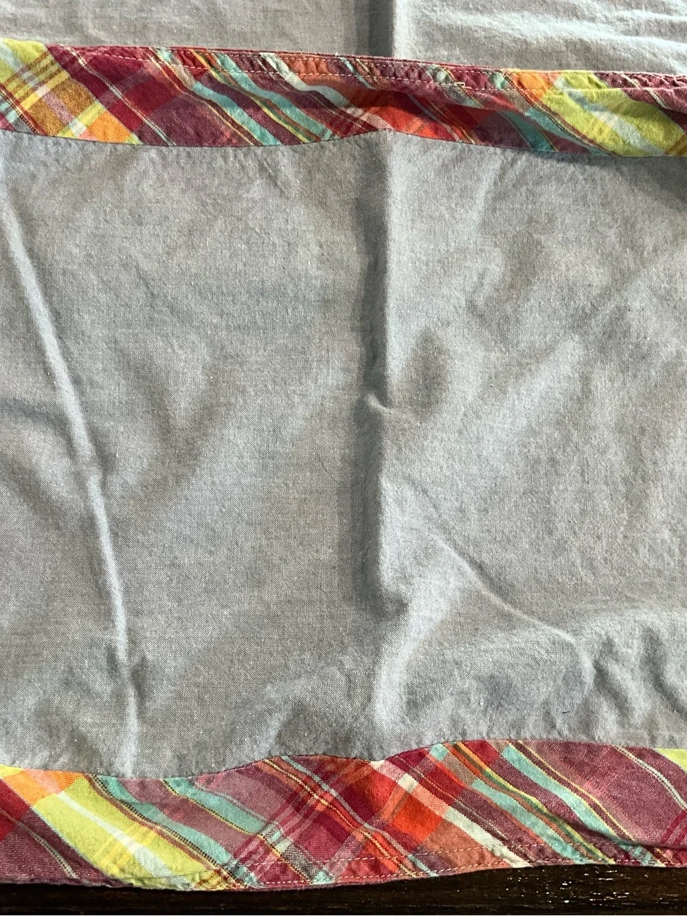 Vintage Lot of 3 Polo Jeans Co chambray & Plaid Accent Table Napkins Linens